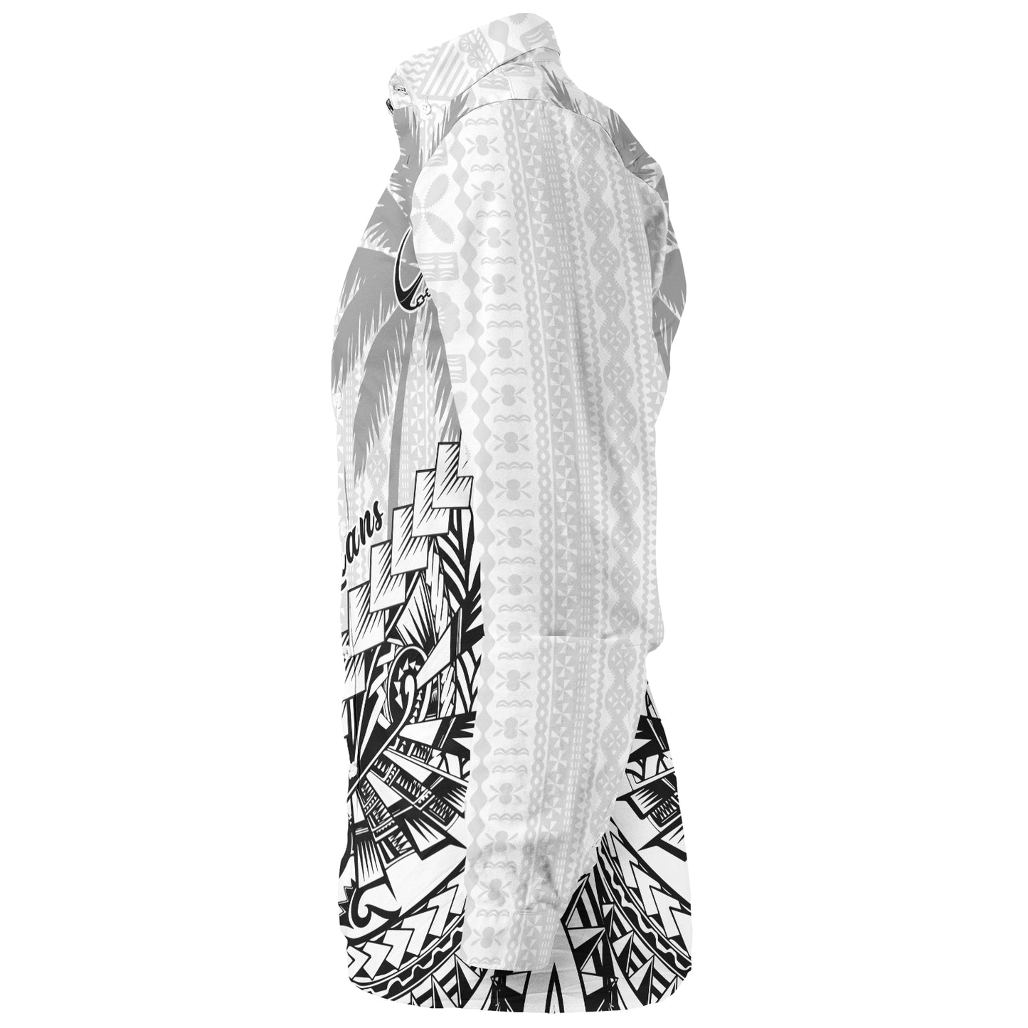 Fiji Long Sleeve Shirt Flying Fijians Polynesian Pattern 2023