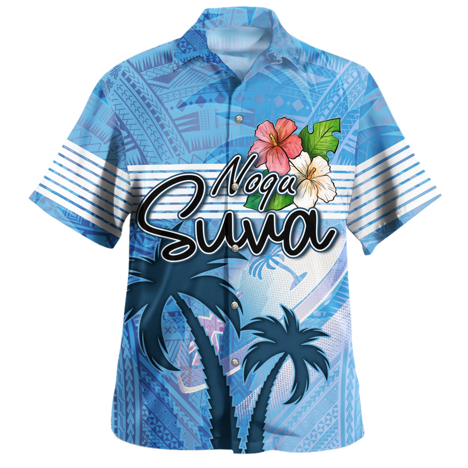 Papua New Guinea Hawaiian Shirt Sea Turtle With Blooming Hibiscus Flowers Reggae