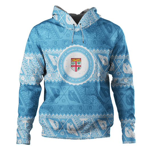 Fiji Hoodie Tribal Pattern Vintage Style