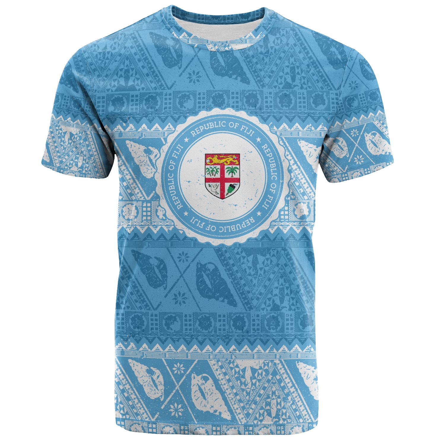 Fiji T-Shirt Tribal Pattern Vintage Style