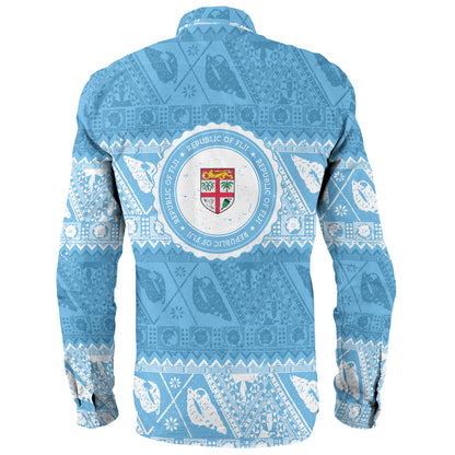 Fiji Long Sleeve Shirt Tribal Pattern Vintage Style