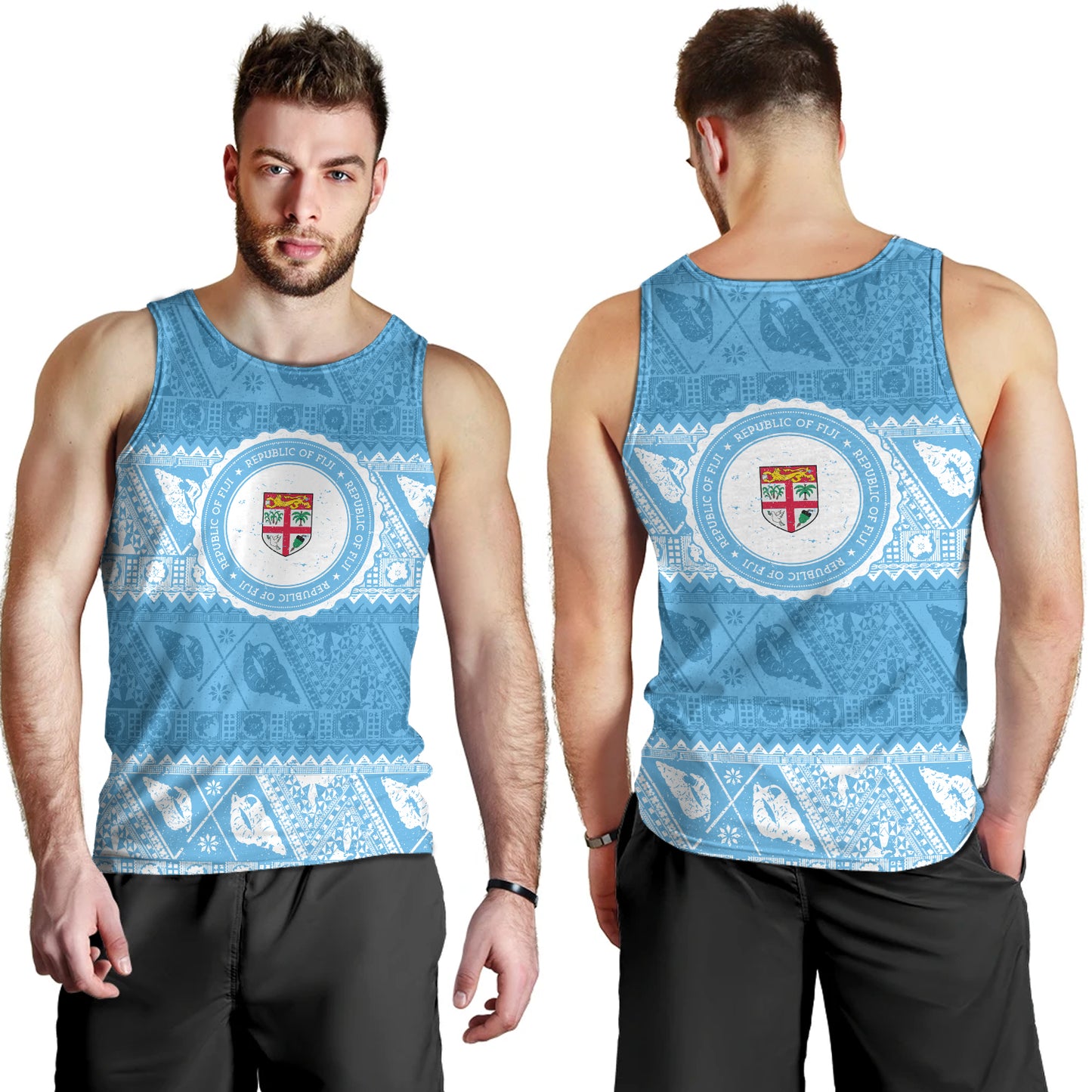 Fiji Tank Top Tribal Pattern Vintage Style