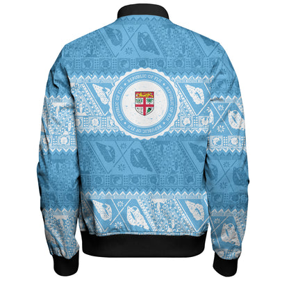 Fiji Bomber Jacket Tribal Pattern Vintage Style