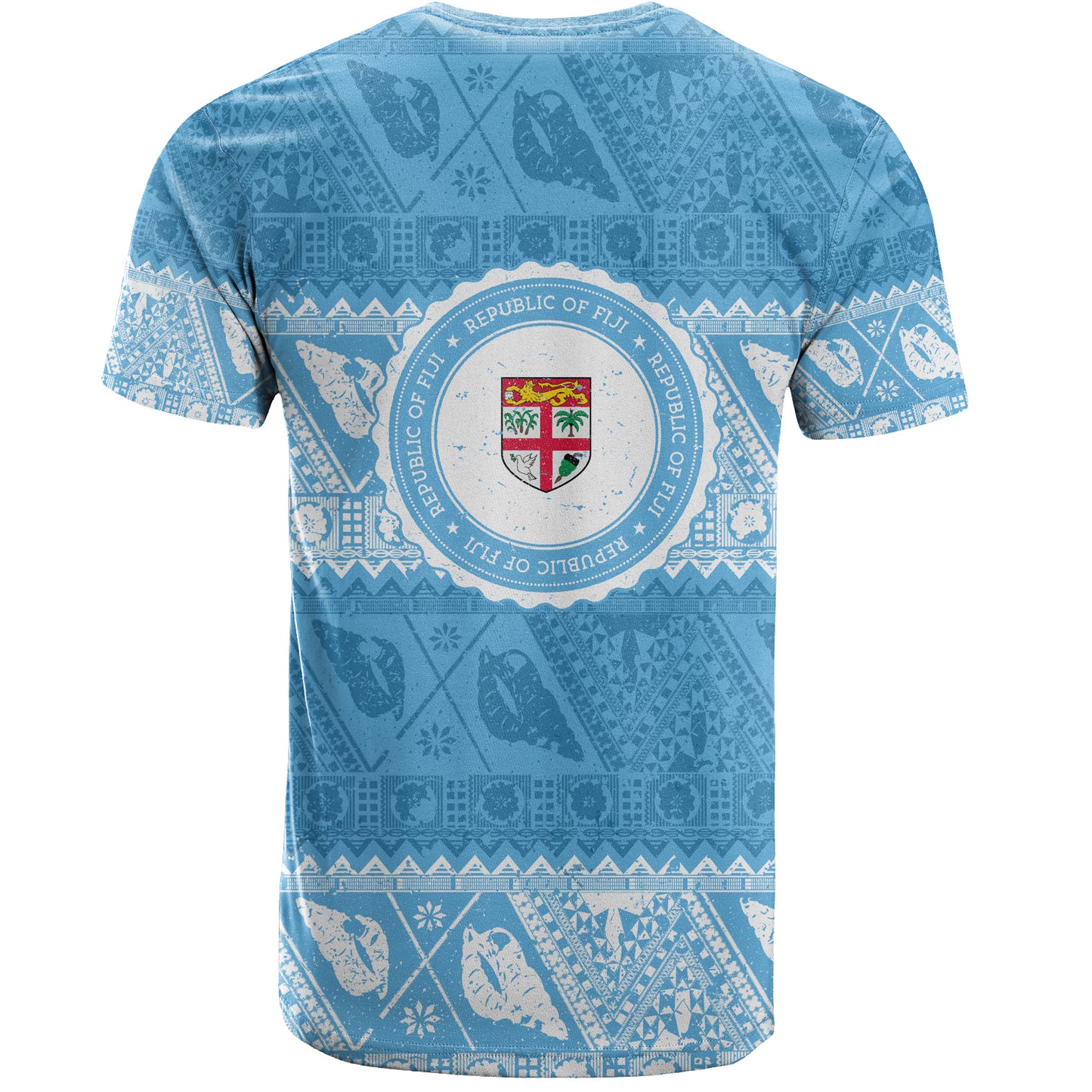 Fiji T-Shirt Tribal Pattern Vintage Style