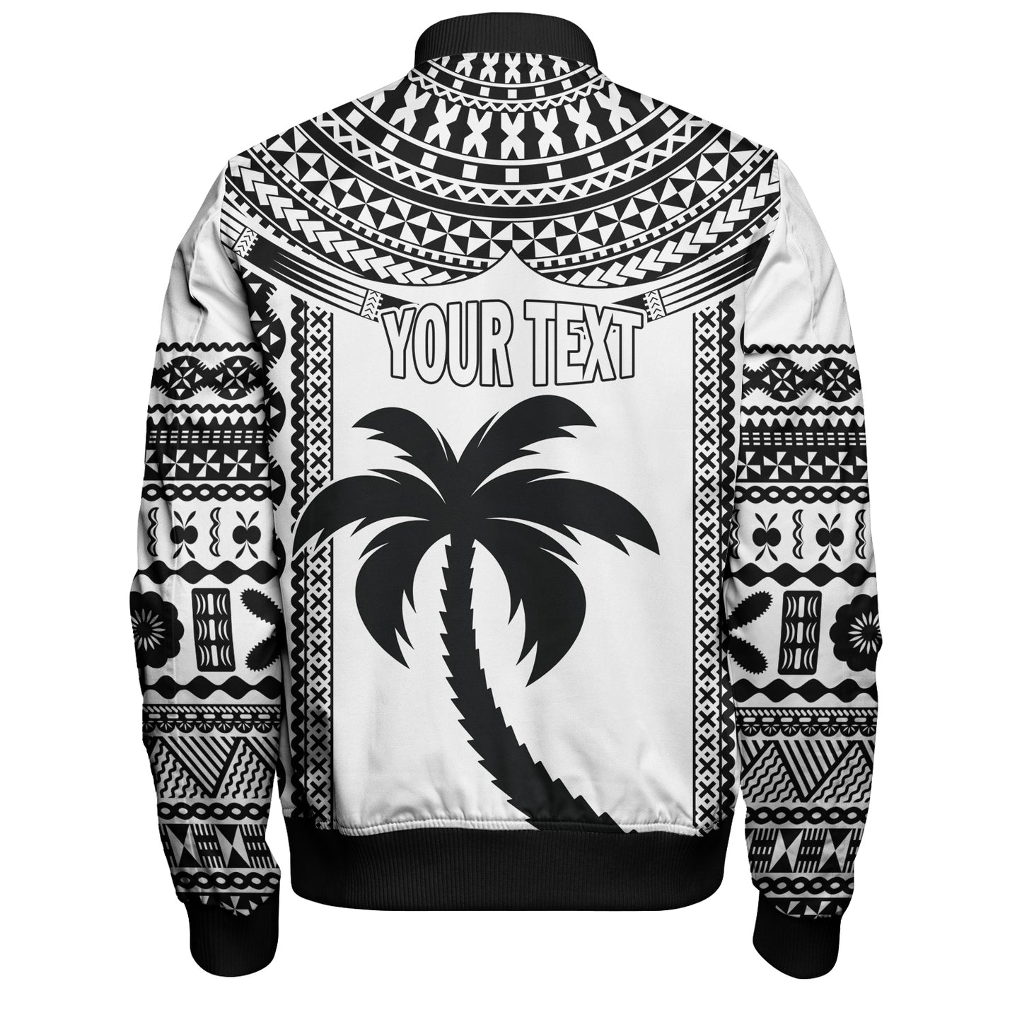 Fiji Bomber Jacket Flying Fijians Rugby Tribal Pattern 2023