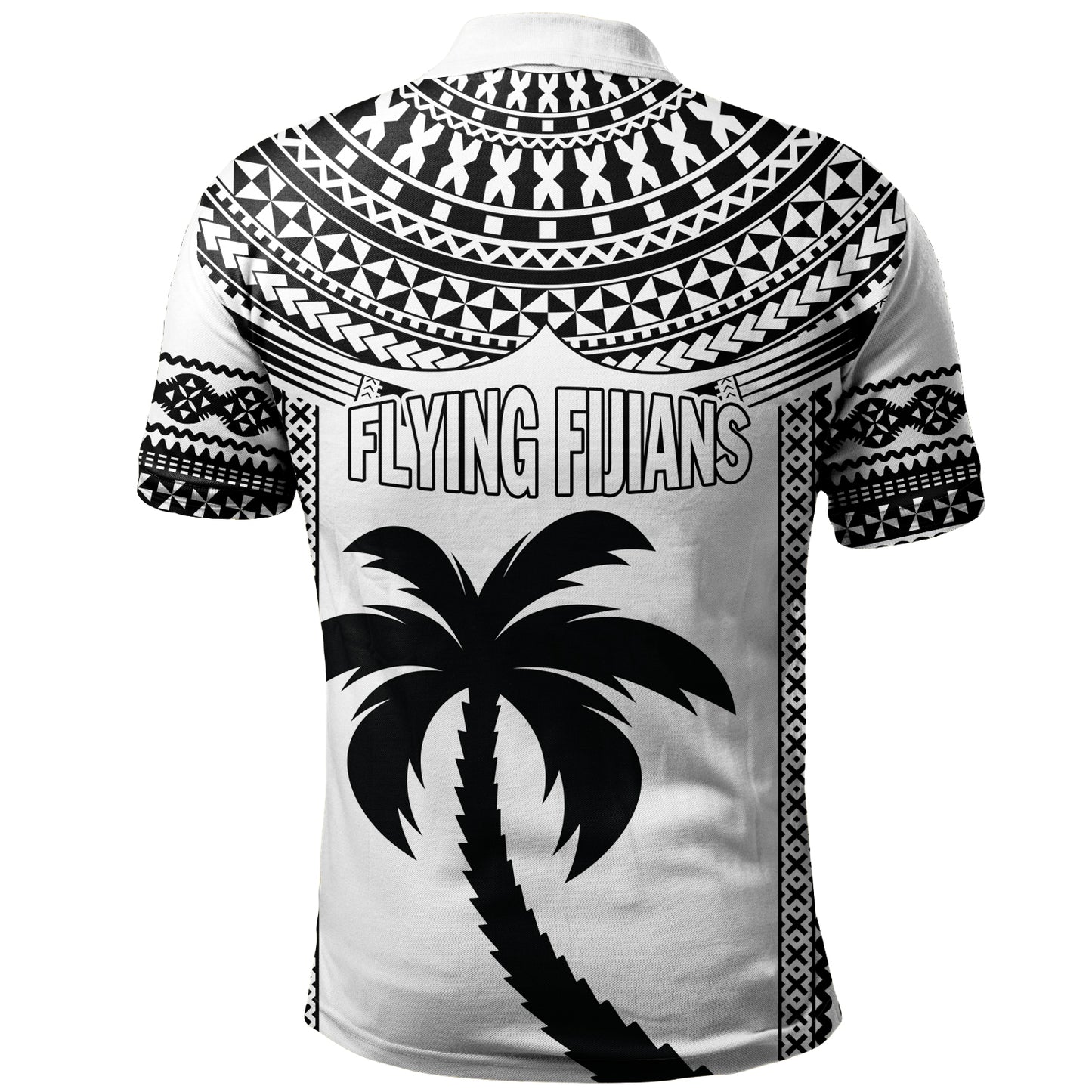 Fiji Polo Shirt Flying Fijians Rugby Tribal Pattern 2023