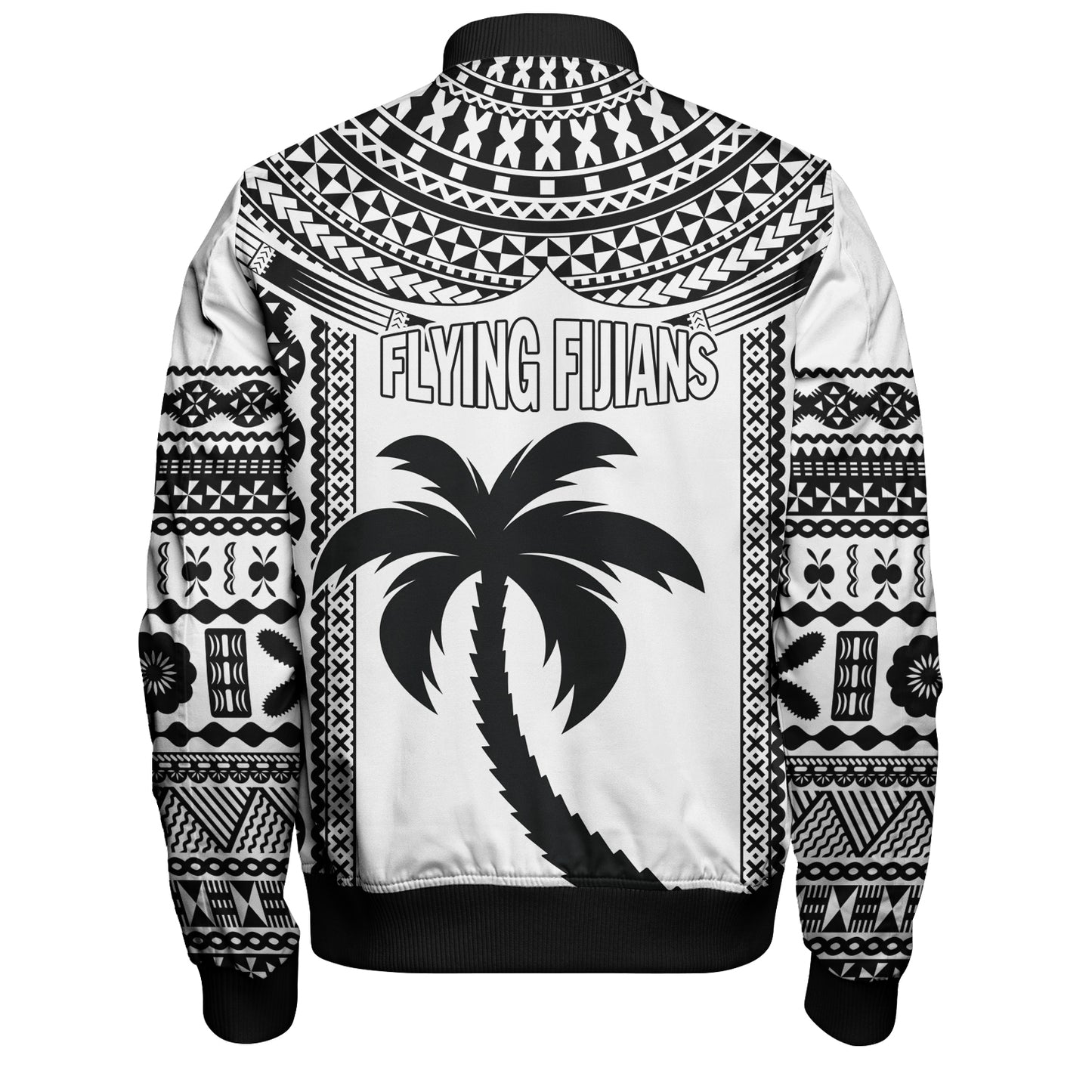 Fiji Bomber Jacket Flying Fijians Rugby Tribal Pattern 2023