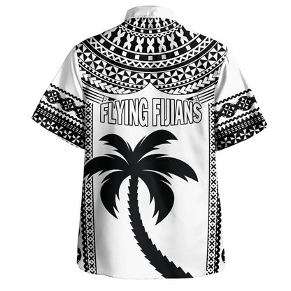 Fiji Hawaiian Shirt Flying Fijians Rugby Tribal Pattern With Shield 2023