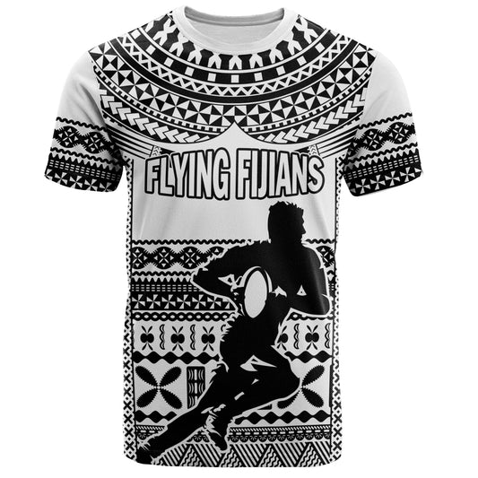 Fiji T-Shirt Flying Fijians Rugby Tribal Pattern 2023
