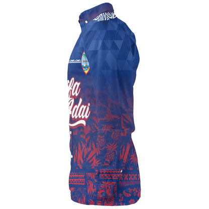 Guam Long Sleeve Shirt Guam Hafa Adai Tropical Pattern
