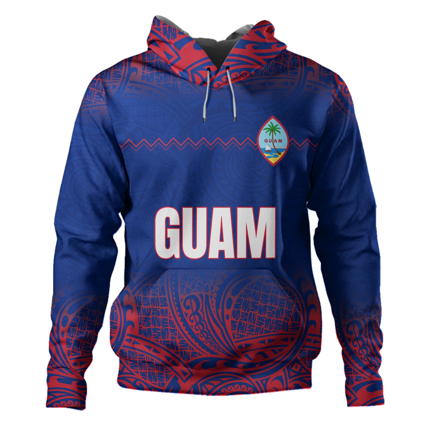Guam Hoodie White Latte Stone Guam Polynesian