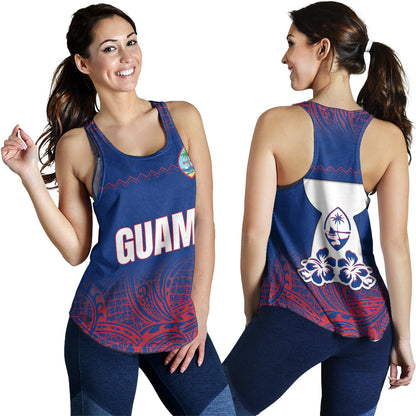 Guam Women Tank White Latte Stone Guam Polynesian