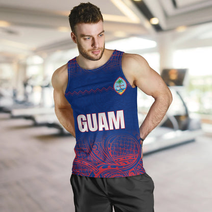 Guam Tank Top White Latte Stone Guam Polynesian