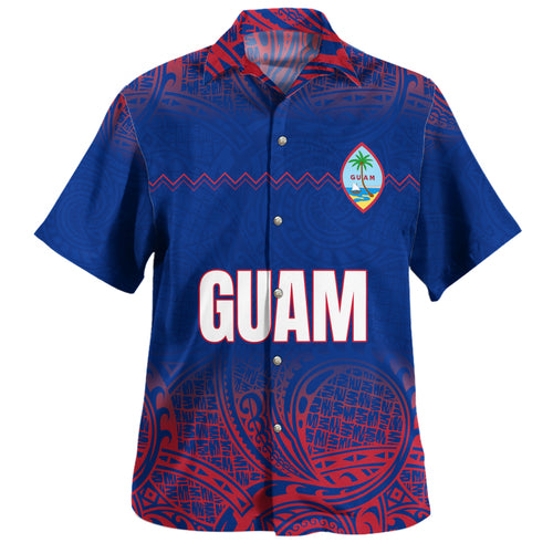 Guam Hawaiian Shirt White Latte Stone Guam Polynesian