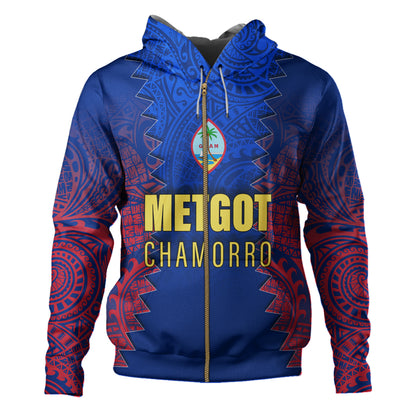 Guam Hoodie Metgot Chamorro Latte Stone Guam Polynesian