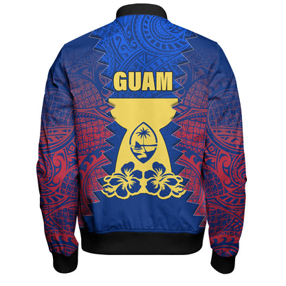 Guam Bomber Jacket Metgot Chamorro Latte Stone Guam Polynesian