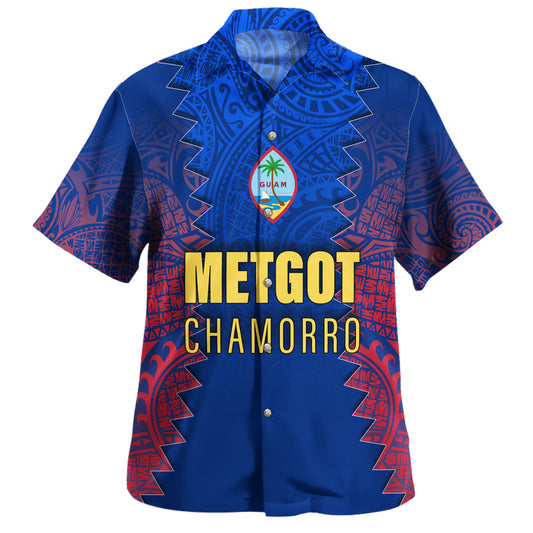 Guam Hawaiian Shirt Metgot Chamorro Latte Stone Guam Polynesian