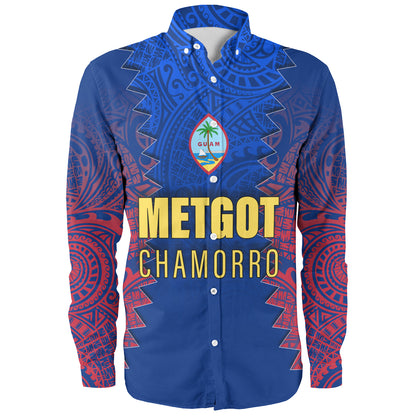 Guam Long Sleeve Shirt Metgot Chamorro Latte Stone Guam Polynesian