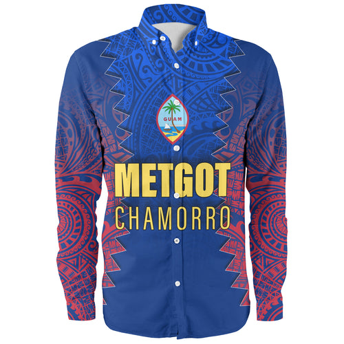 Guam Long Sleeve Shirt Metgot Chamorro Latte Stone Guam Polynesian