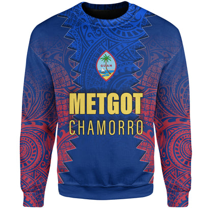 Guam Sweatshirt Metgot Chamorro Latte Stone Guam Polynesian