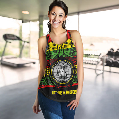 Hawaii Women Tank  Admiral Arthur W. Radford Reggae Color Polynesian