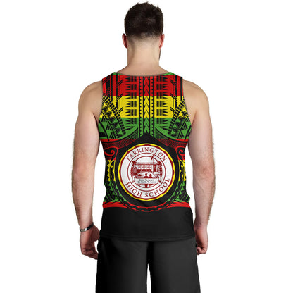 Hawaii Tank Top Farrington High School Reggae Color Polynesian
