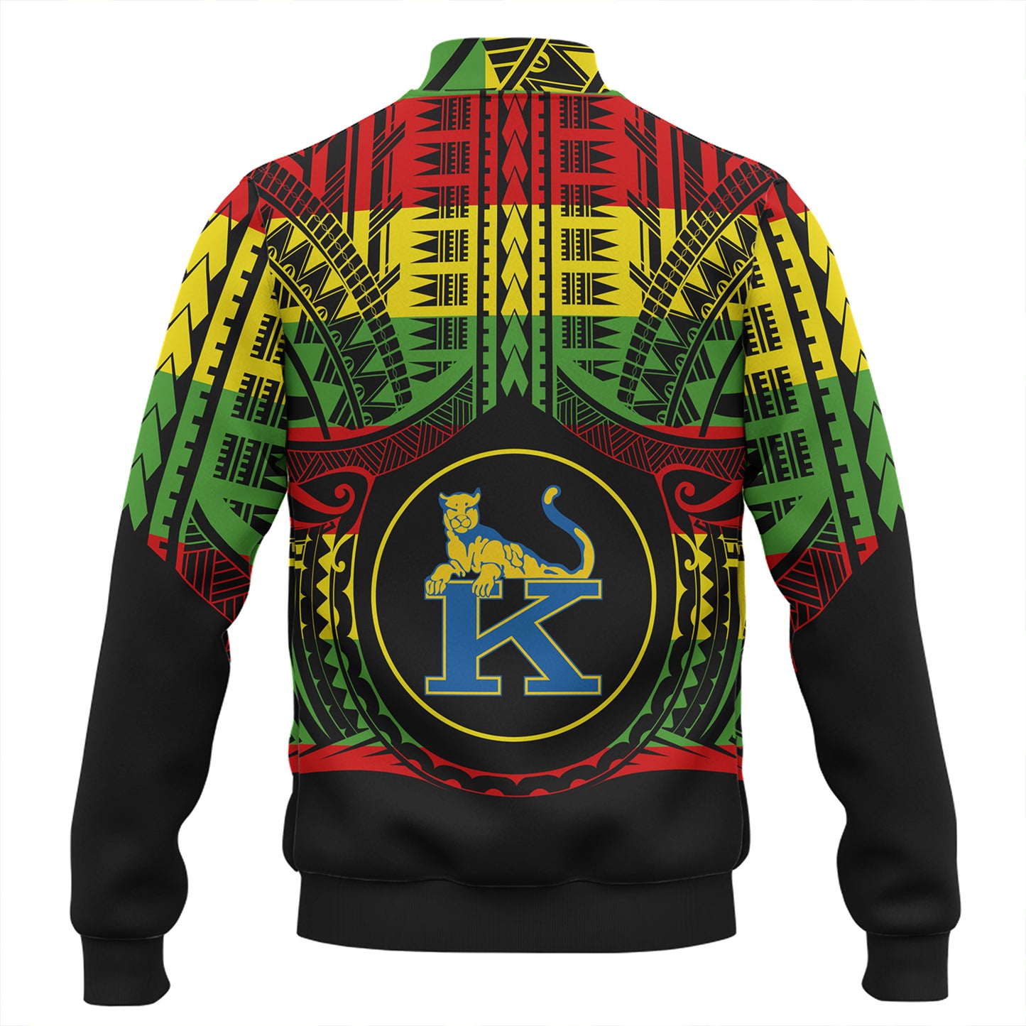 Hawaii Baseball Jacket Henry J. Kaiser High School Reggae Color Polynesian