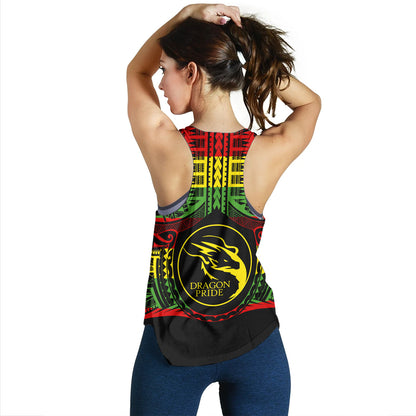 Hawaii Women Tank Honokaa High & Intermediate School Reggae Color Polynesian