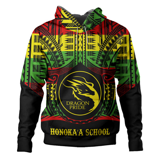 Hawaii Hoodie Honokaa High And Intermediate School Color Polynesian