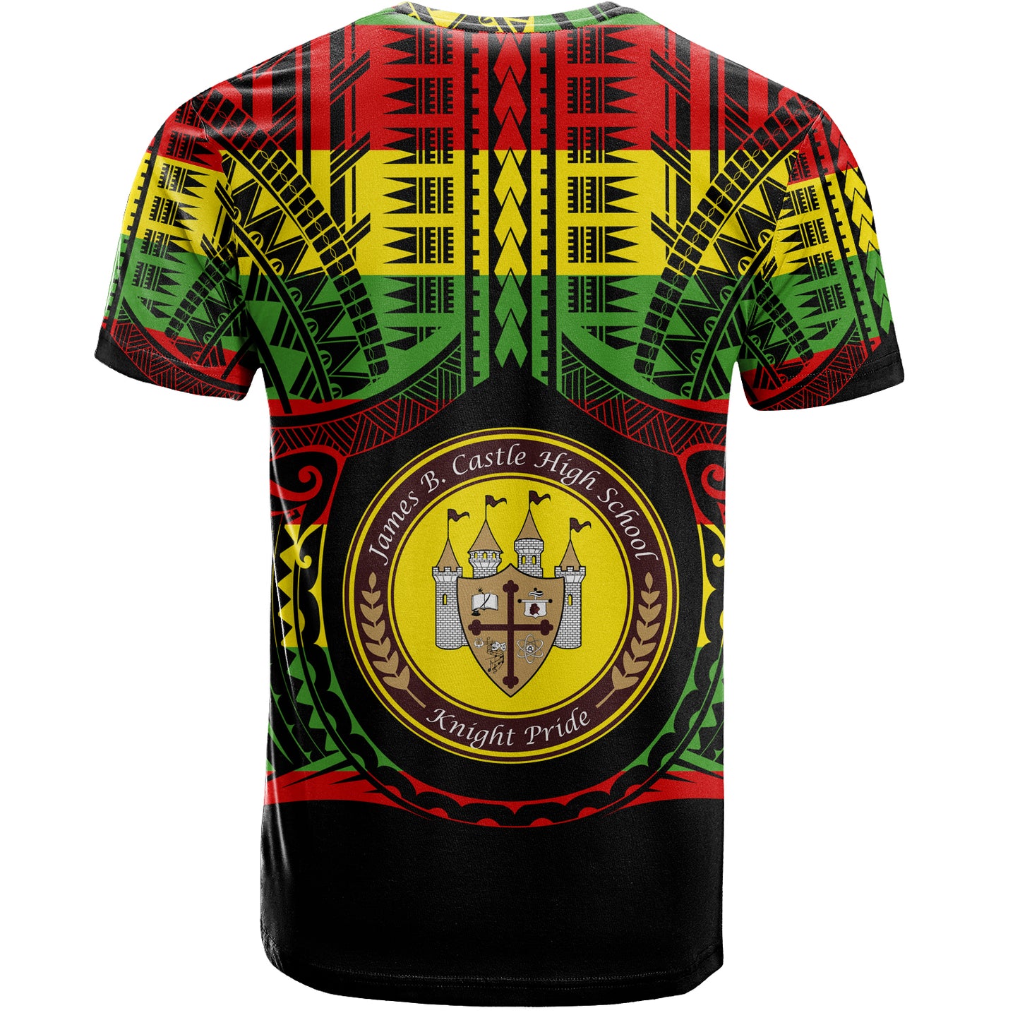 Hawaii T-Shirt James B. Castle High School Reggae Color Polynesian