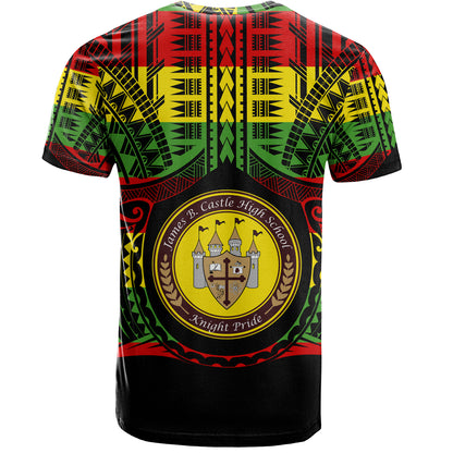 Hawaii T-Shirt James B. Castle High School Reggae Color Polynesian
