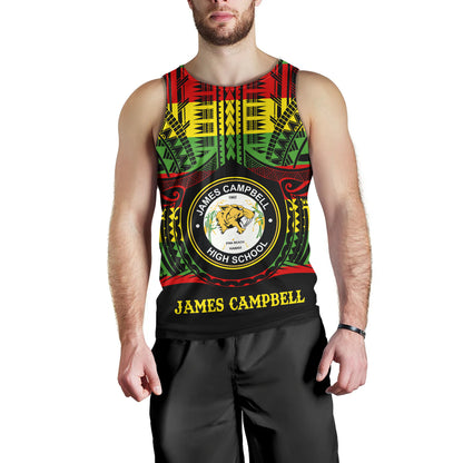 Hawaii Tank Top James Campbell High School Reggae Color Polynesian