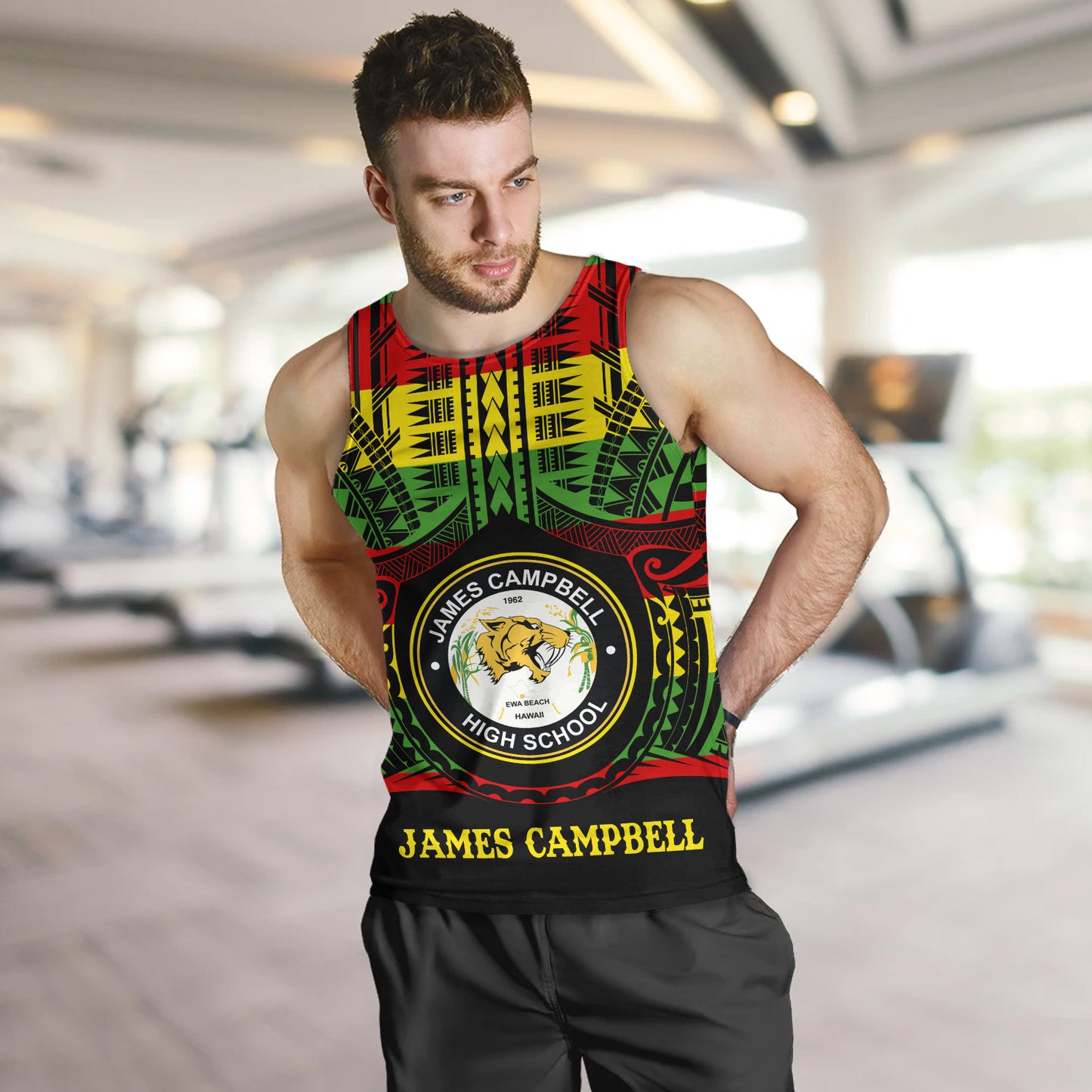 Hawaii Tank Top James Campbell High School Reggae Color Polynesian