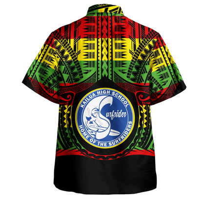 Hawaii Hawaiian Shirt Kailua High School Reggae Color Polynesian