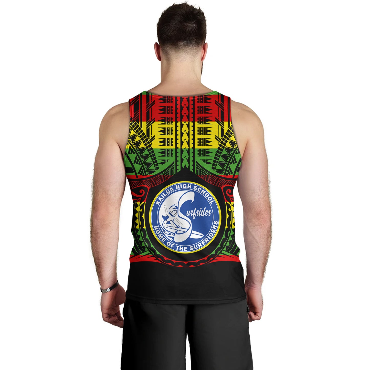 Hawaii Tank Top Kailua High School Reggae Color Polynesian