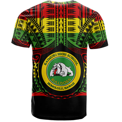 Hawaii T-Shirt Kaimuki High School Reggae Color Polynesian