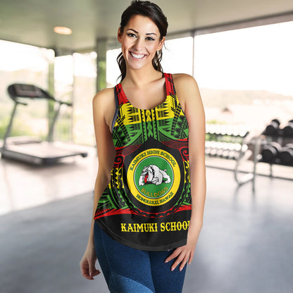 Hawaii Women Tank Kaimuki High School Reggae Color Polynesian