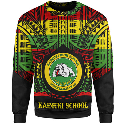 Hawaii Sweatshirt Kaimuki High School Reggae Color Polynesian