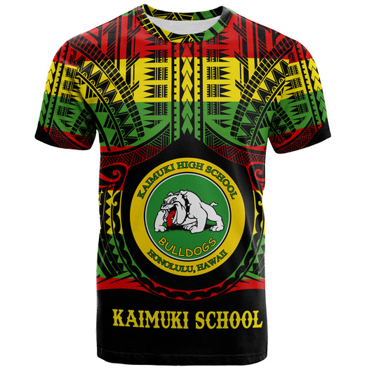 Hawaii T-Shirt Kaimuki High School Reggae Color Polynesian
