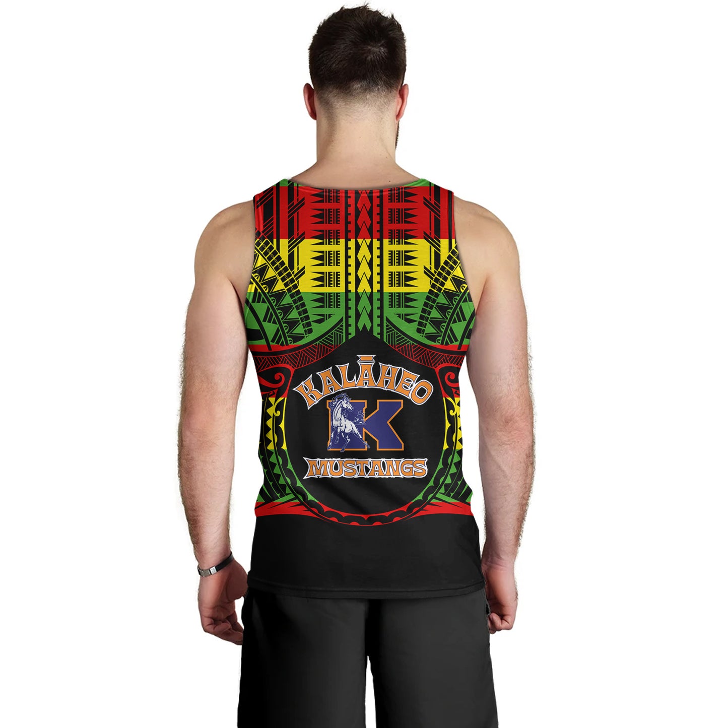 Hawaii Tank Top Kalaheo High School Reggae Color Polynesian