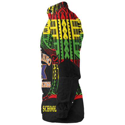 Hawaii Long Sleeve Shirt Kalaheo High School Reggae Color Polynesian