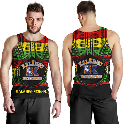Hawaii Tank Top Kalaheo High School Reggae Color Polynesian