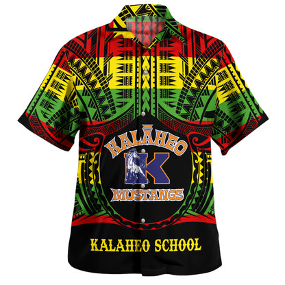 Hawaii Hawaiian Shirt Kalaheo High School Reggae Color Polynesian