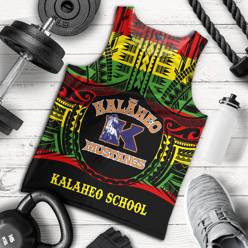 Hawaii Tank Top Kalaheo High School Reggae Color Polynesian