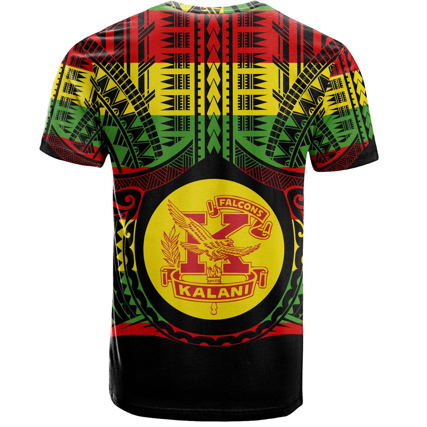 Hawaii T-Shirt Kalani High School Reggae Color Polynesian