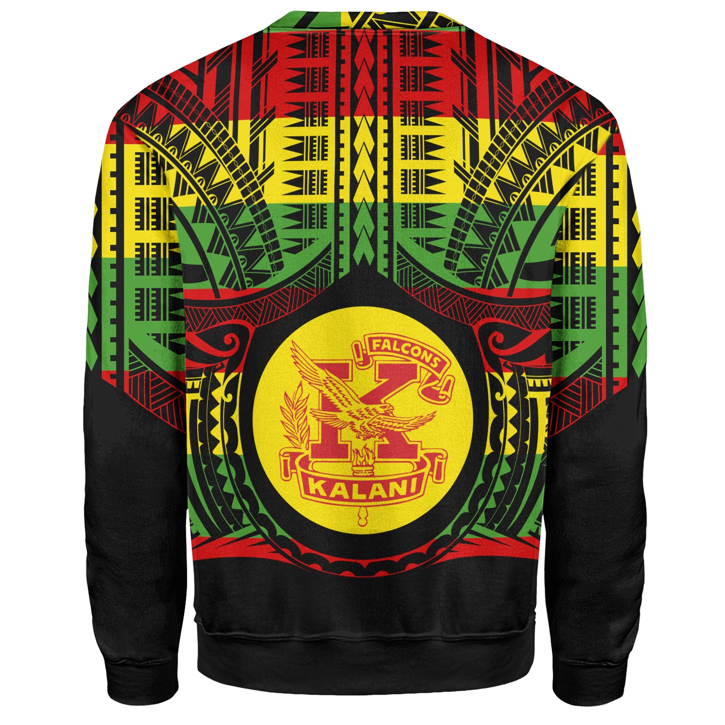 Hawaii Sweatshirt Kalani High School Reggae Color Polynesian