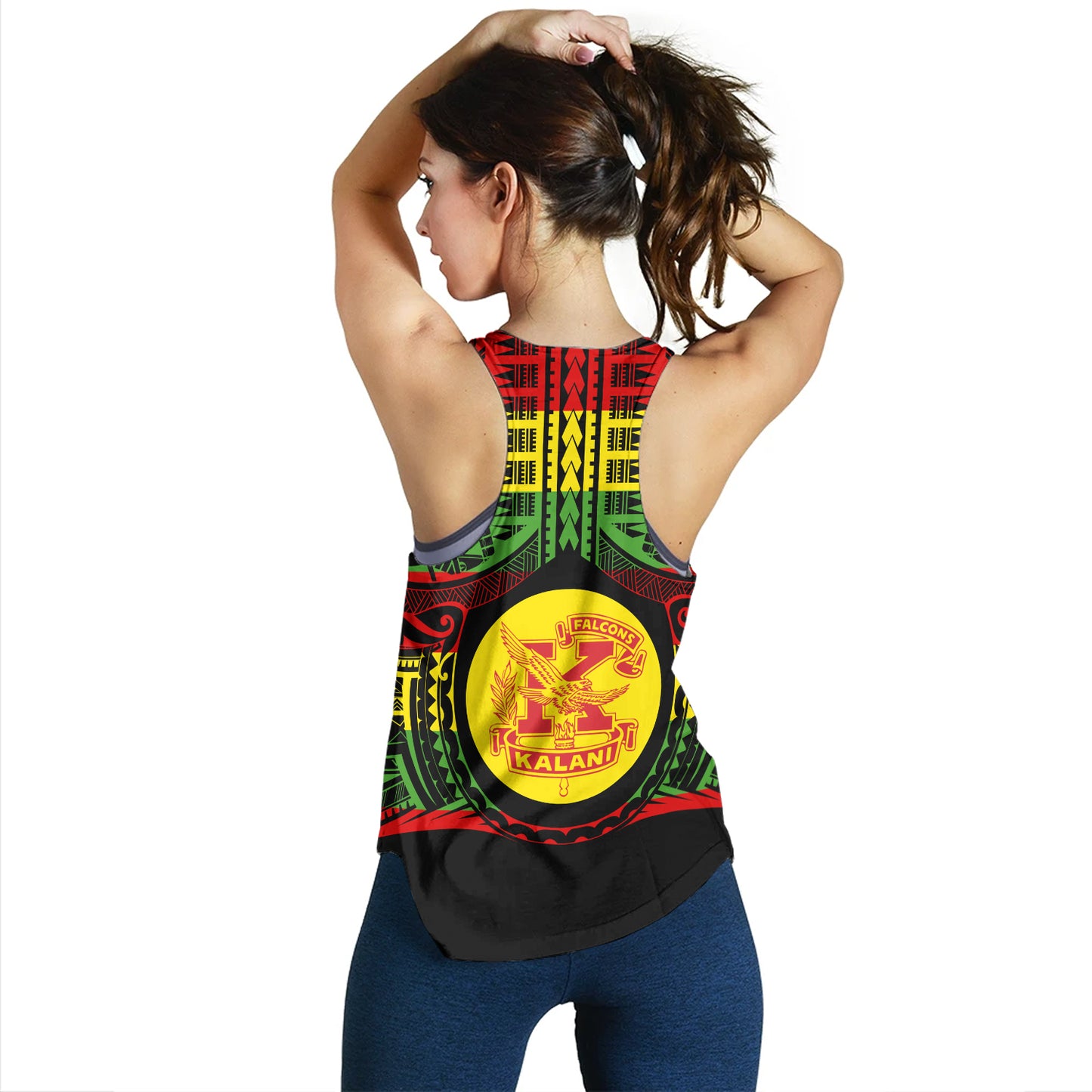 Hawaii Women Tank Kalani High School Reggae Color Polynesian