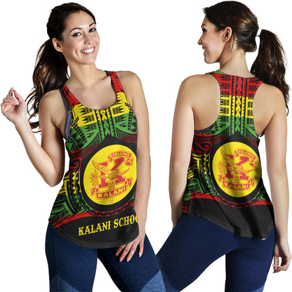 Hawaii Women Tank Kalani High School Reggae Color Polynesian
