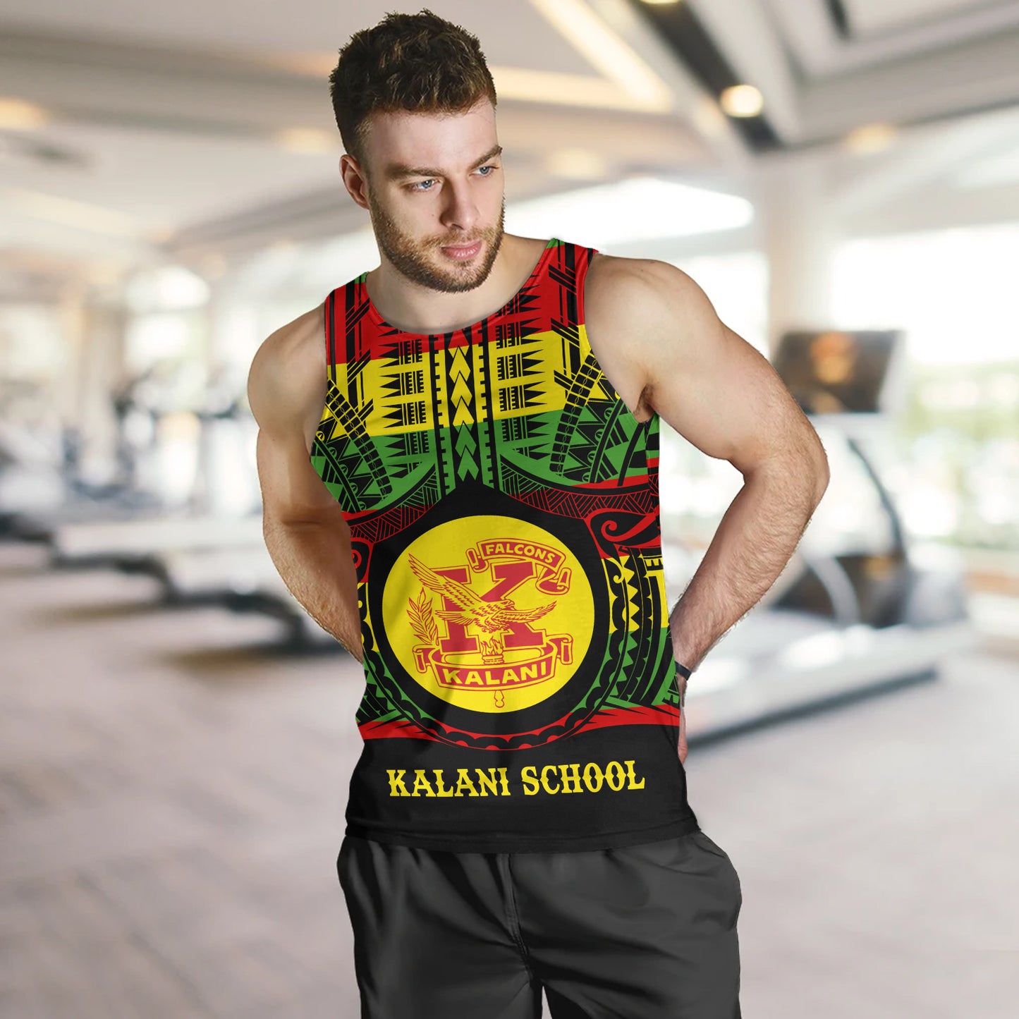 Hawaii Tank Top Kalani High School Reggae Color Polynesian