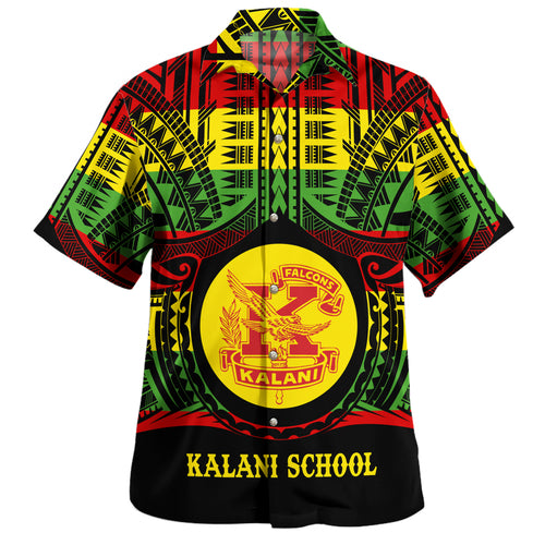 Hawaii Hawaiian Shirt Kalani High School Reggae Color Polynesian
